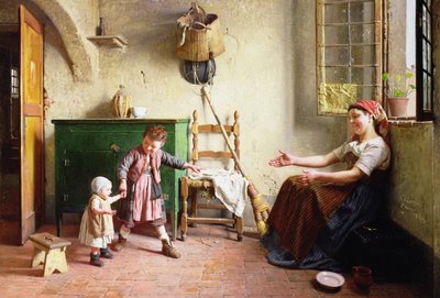 Die ersten Schritte, 1876 von Gaetano Chierici